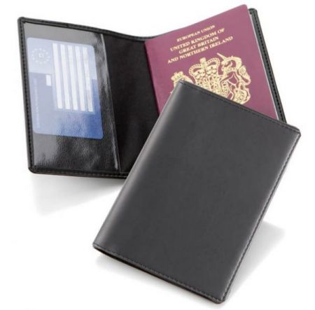 Personalized leather Passport wallet
